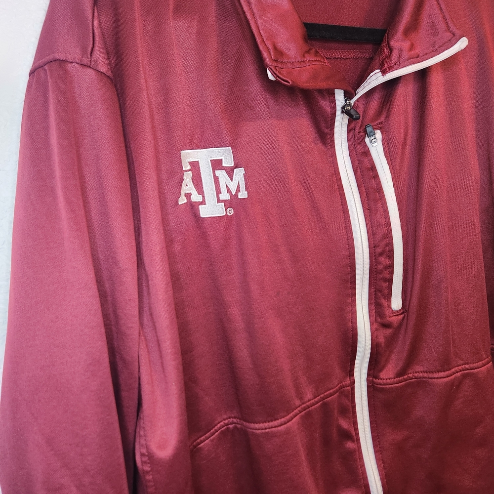 Rivalry Threads 91 Texas A&M Aggies Jacket Burgundy Full Zip Long Sleeve Mens 2X - Picture 5 of 14
